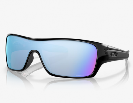 Oakley Turbine Rotor Sunglasses Polished Black Frame Prizm Deep Water Polarized Lenses