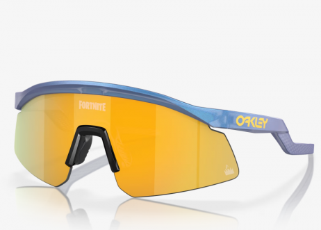 Oakley X Fortnite Hydra Sunglasses Matte Cyan Blue Clear Shift Frame Prizm 24k Lenses