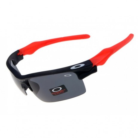 Oakleys fast jacket black / red sunglasses