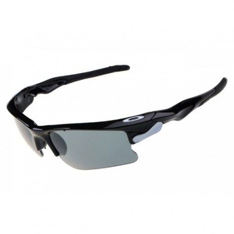 Oakleys fast jacket polished black sunglass