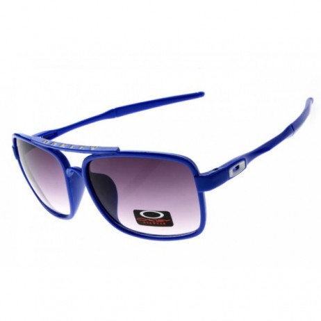 Oakley deviation sunglass polished blue / gray lens