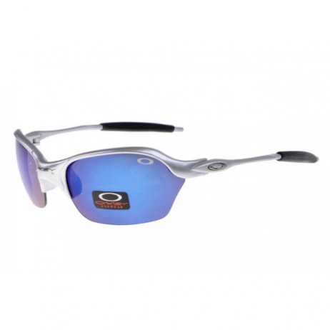 Oakley Half-X sunglasses silver frame ice iridium