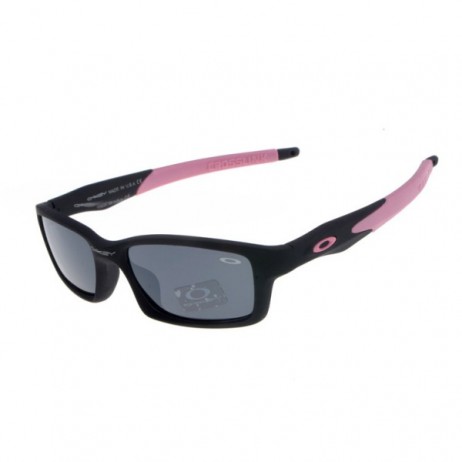 Oakley crosslink sunglasses black pink / gray lens