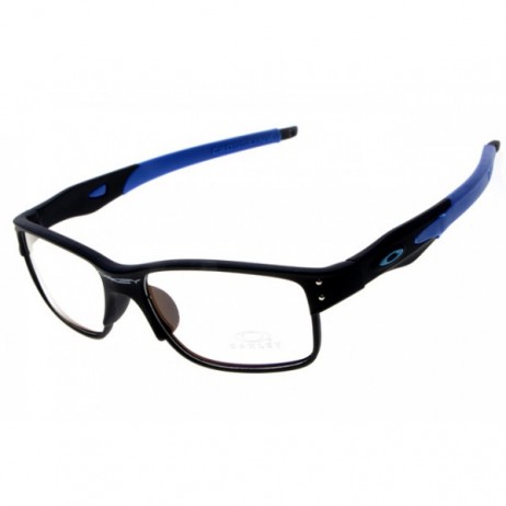 Oakley Crosslink sunglass black blue / clear lens