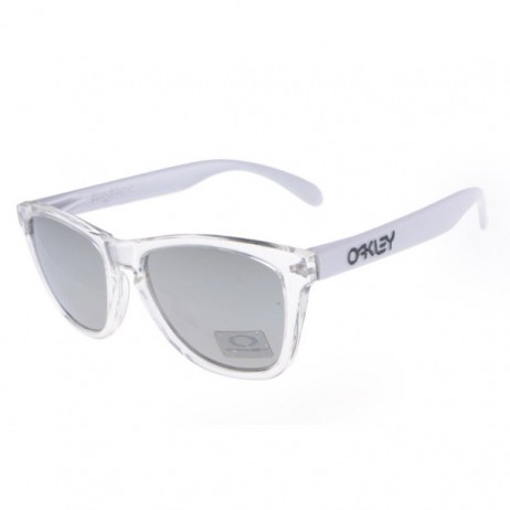 Oakley frogskins clear sunglasses gray lens