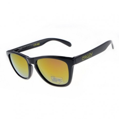 Oakley frogskins black sunglasses fire iridium