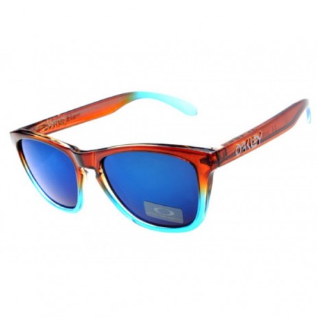 Oakley frogskins sunglasses crystal brown blue / ice iridium