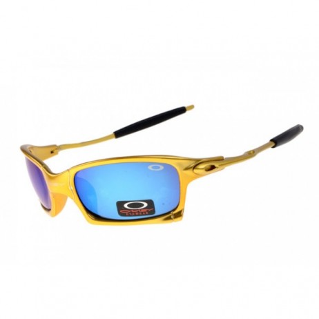 Oakley X Squared sunglasses golden frame ice iridium lens
