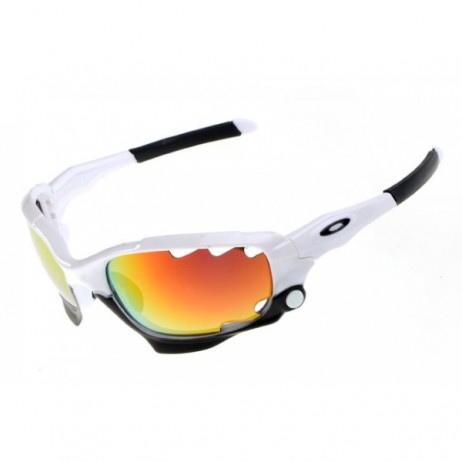 Oakley Racing Jacket white / fire iridium sunglass sale