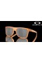 Oakley Leffingwell Coalesce Collection Prizm Black Polarized Lenses Matte Transparent Ginger Frame Sunglasses
