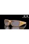 Oakley Heliostat Coalesce Collection Prizm Grey Polarized Lenses Matte Stone Desert Tan Frame Sunglasses