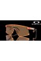 Oakley BXTR Metal Coalesce Collection Prizm Bronze Lenses Transparent Ginger Frame Sunglasses