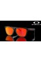 Oakley Frogskins (Low Bridge Fit) Prizm Ruby Lenses Matte Black Frame Sunglasses