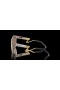 Oakley HSTN Metal Prizm 24k Polarized Lenses Sepia Frame Sunglasses