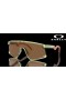 Oakley BXTR Coalesce Collection Prizm Bronze Lenses Transparent Fern Frame Sunglasses