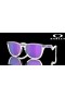 Oakley Frogskins Hybrid Prizm Violet Lenses Matte Lilac/Prizm Clear Frame Sunglasses