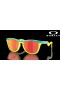 Oakley Frogskins Hybrid Prizm Ruby Lenses Celeste/Tennis Ball Yellow Frame Sunglasses