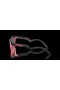 Oakley Frogskins Hybrid Prizm Black Lenses Matte Black/Neon Pink Frame Sunglasses