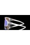 Oakley Latch Panel Prizm Violet Lenses Matte Clear Frame Sunglasses