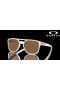 Oakley Latch Beta Introspect Collection Prizm Bronze Lenses Matte Clear Frame Sunglasses