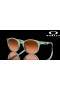 Oakley Spindrift Prizm Brown Gradient Lenses Transparent Jade Frame Sunglasses
