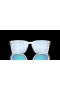 Oakley Exchange Sun Prizm Sapphire Polarized Lenses Polished Clear Frame Sunglasses