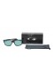 Oakley Unisex Jupiter Squared Black Frame Green Lens Rectangular 56mm Sunglasses
