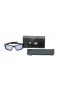 Oakley Men's Valve Black Frame Blue Lens Rectangular 60mm Polarized Sunglasses