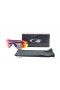 Oakley Men's M2 Frame Xl Red Frame Blue Lens Shield Sunglasses