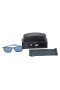 Oakley Men's Tincan Carbon Black Frame Blue Lens Rectangular 58mm Sunglasses