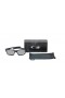 Oakley Unisex Jupiter Squared Black Frame Gray Lens Rectangular 56mm Polarized Sunglasses