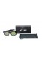 Oakley Men's Turbine Black Frame Green Lens Rectangular 65mm Polarized Sunglasses