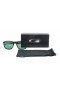Oakley Unisex Enduro Black Frame Green Lens Square 55mm Polarized Sunglasses