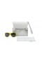 Oakley Women's TWENTYSIX.2 Yellow Frame Gray Lens Aviator 59mm Sunglasses