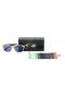 Oakley Women's FROGSKINS Orange Frame Blue Lens Oval 55mm Sunglasses