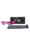 Oakley Men's Fast Jacket Xl Red Frame Purple Lens Rectangular 71mm Sunglasses