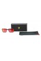 Oakley Men's Tincan Carbon Bronze Frame Red Lens Rectangular 58mm Sunglasses