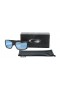 Oakley Men's Turbine Black Frame Blue Lens Rectangular 65mm Sunglasses