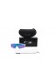 Oakley Men's Radar Ev White Frame Blue Lens Shield Sunglasses