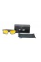 Oakley Men's Sliver Black Frame Yellow Lens Rectangular 57mm Sunglasses