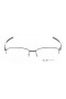 Oakley Unisex Wingfold 0.5 Gray Frame Transparent Lens Semi Rimless 55mm Glasses