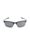 Oakley Men's Wiretap Black Frame Gray Lens Rectangular 61mm Polarized Sunglasses