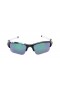 Oakley Men's Flak Black Frame Green Lens Rectangular 63mm Sunglasses
