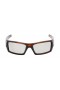 Oakley Men's TinTin Gascan Brown Frame Gray Lens Rectangular Sunglasses