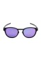 Oakley Unisex Latch Black Frame Purple Lens Oval 53mm Sunglasses