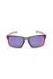 Oakley Unisex Sliver Gray Frame Purple Lens Rectangular 57mm Polarized Sunglasses