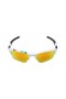 Oakley Men's Flak White Frame Orange Lens Rectangular 63mm Sunglasses