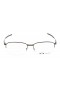 Oakley Unisex Wingfold 0.5 Bronze Frame Transparent Lens Semi Rimless 55mm Glasses