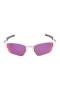 Oakley Men's Flak White Frame Purple Lens Rectangular 63mm Sunglasses