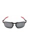 Oakley Men's Badman Black Frame Silver Lens Rectangular 60mm Polarized Sunglasses